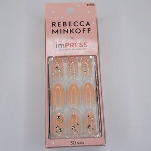 Impress nails press on manicure skinny dipping Rebecca Minkoff 30 nails